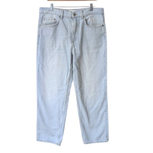 Zara Slouchy Boyfriend Jean Light Blue Size 10 - Picture 1 of 4